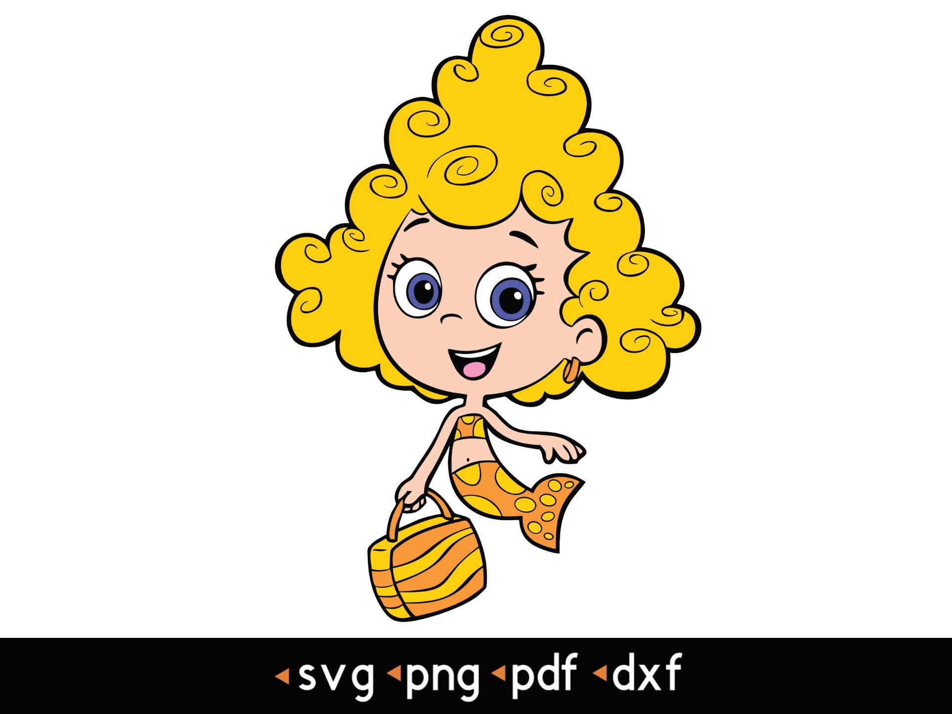 Bubble guppies deema svg png pdf dxf download now