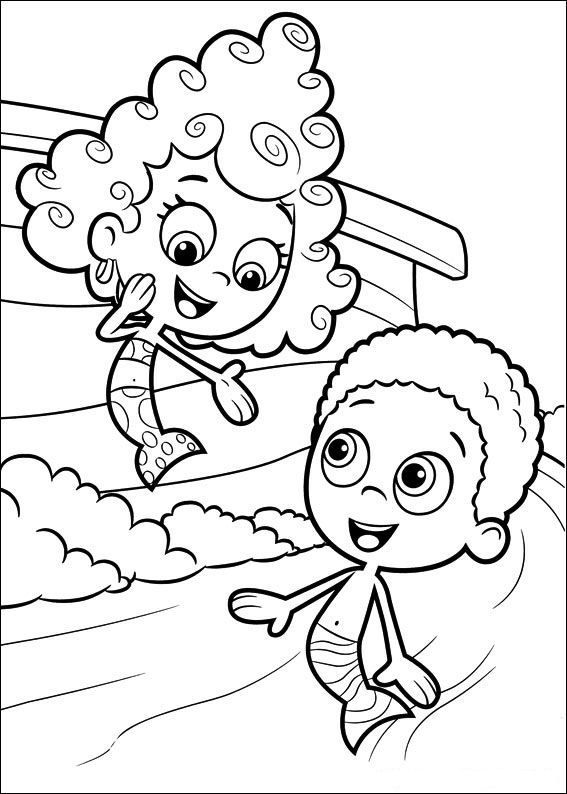 Bubble guppies coloring pages