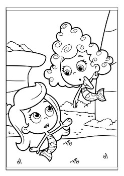 Printable bubble guppies coloring pages join the adventures of molly friends