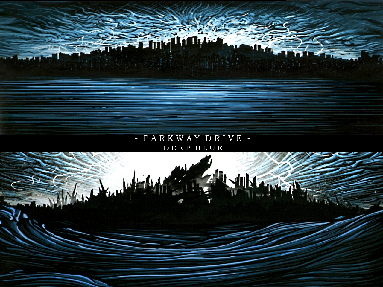 Parkway drive deep blue wall by parkwayo on