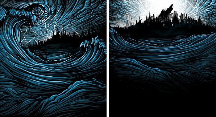 Dan mumford i parkway drive deep blue dan mumford cartoon artwork parkway drive