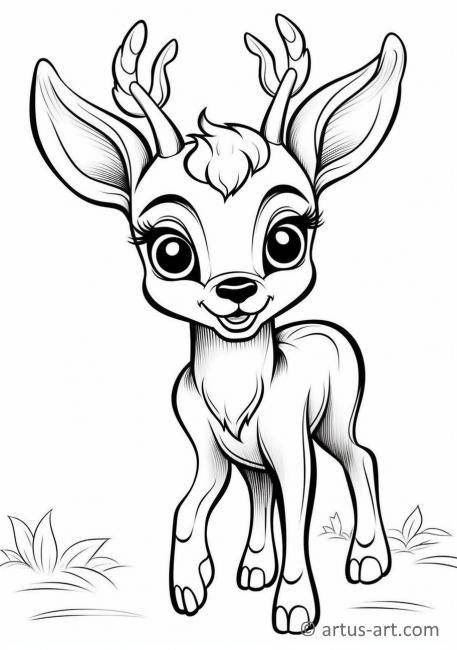 Deer coloring page printable coloring page artus art deer coloring pages animal coloring pages coloring book art