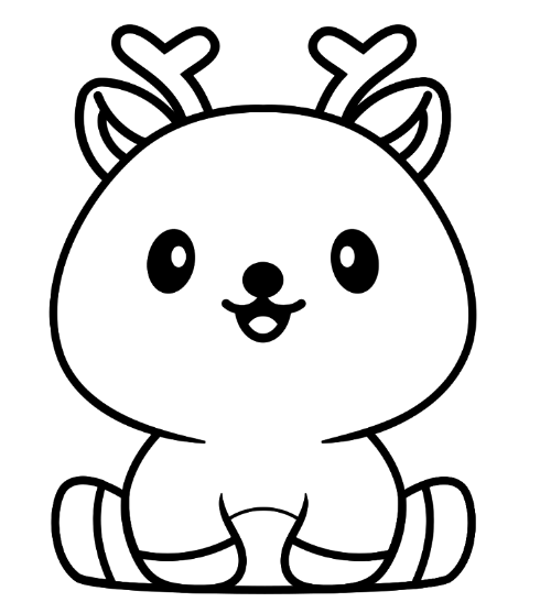 Deer coloring pages printable for free download