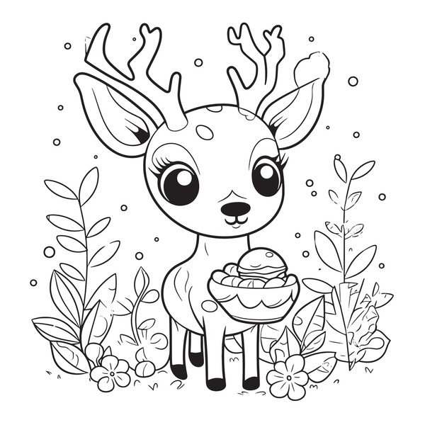 Deer coloring pages royalty