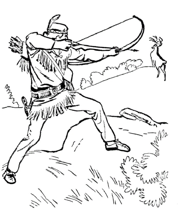 Free printable hunting coloring pages for kids