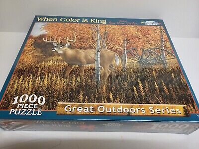 White mountain puzzle outdoor series ron van gilder when color is king deer