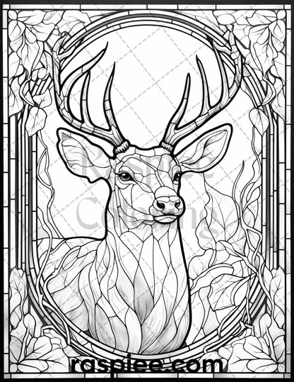 Christmas stained glass grayscale coloring pages for adults printa â coloring