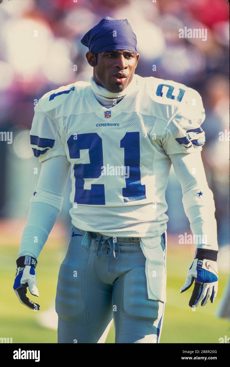 Deion sanders of the dallas cowboys stock photo