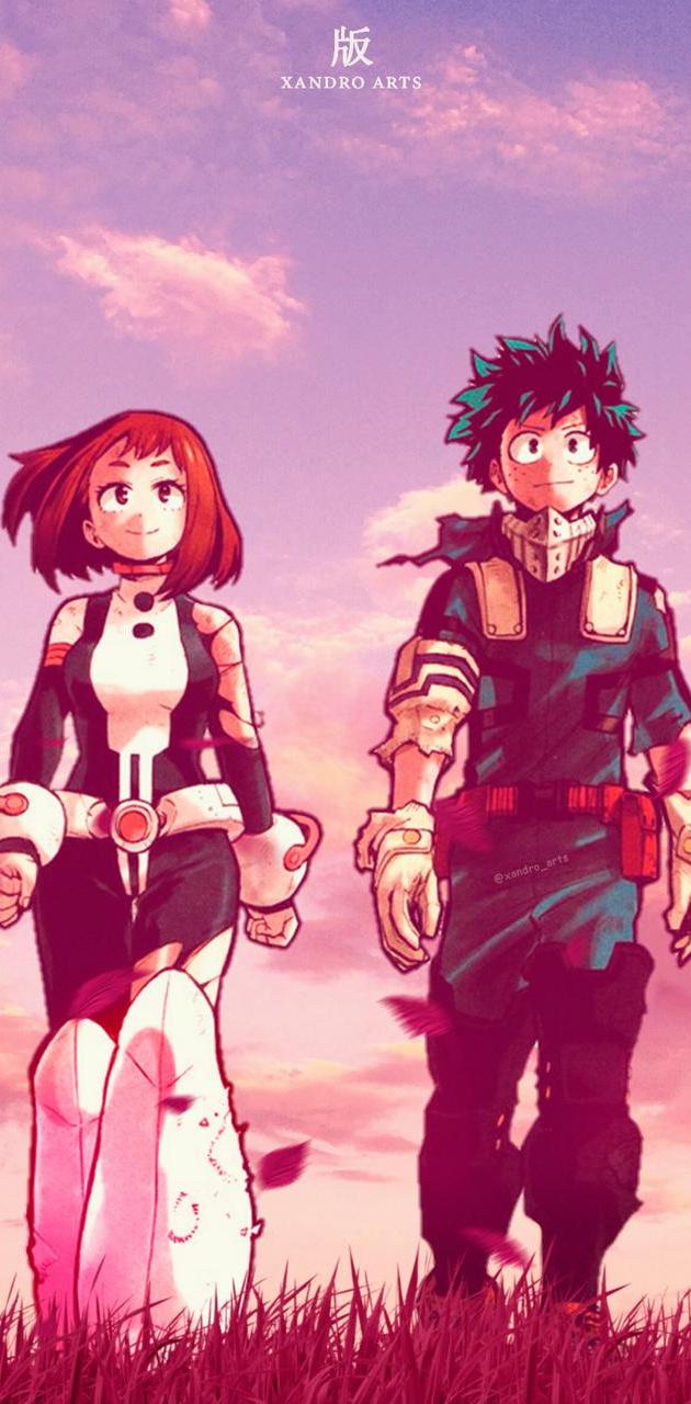 Deku y uraraka wallpaper by waifus