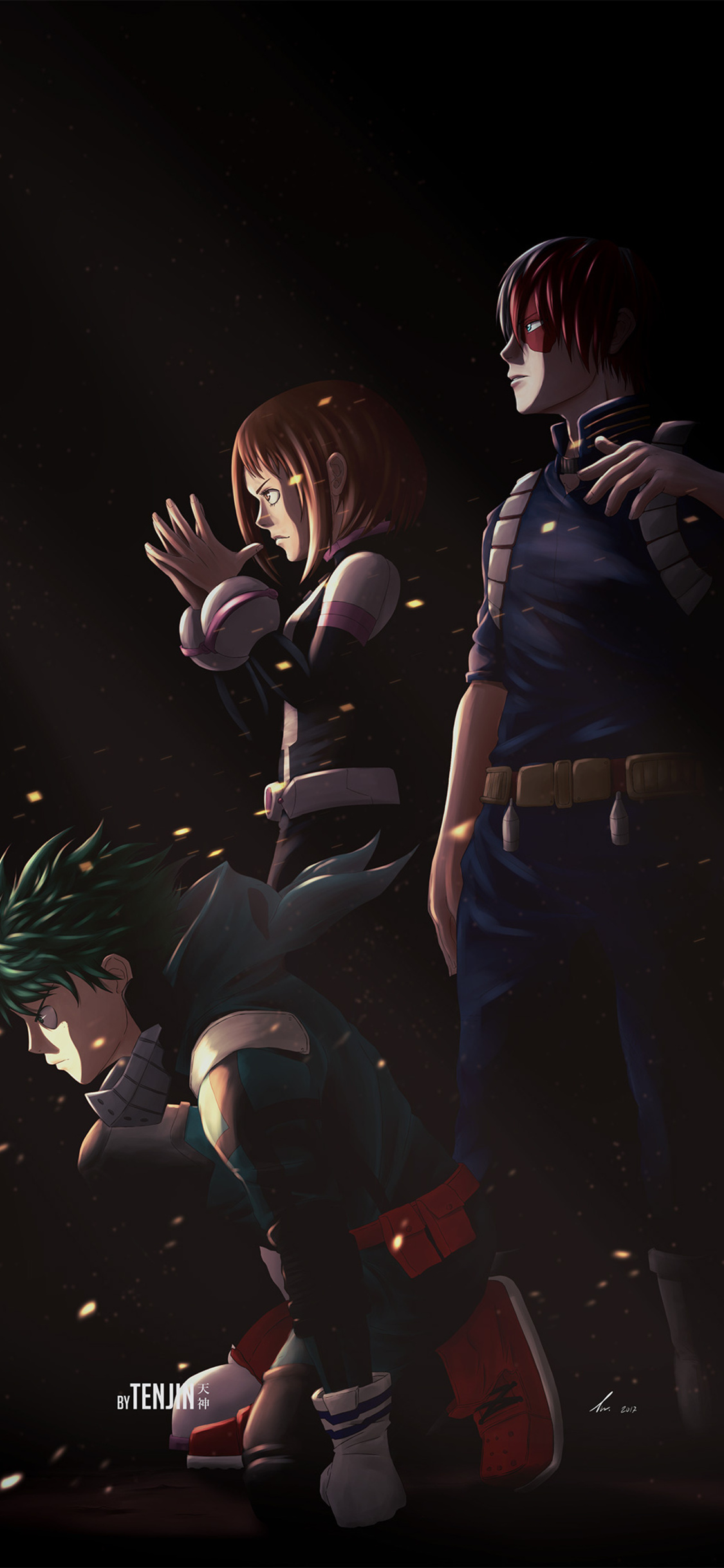 X uraraka deku shouto todoroki my hero academia iphone xsiphone iphone x hd k wallpapers images backgrounds photos and pictures