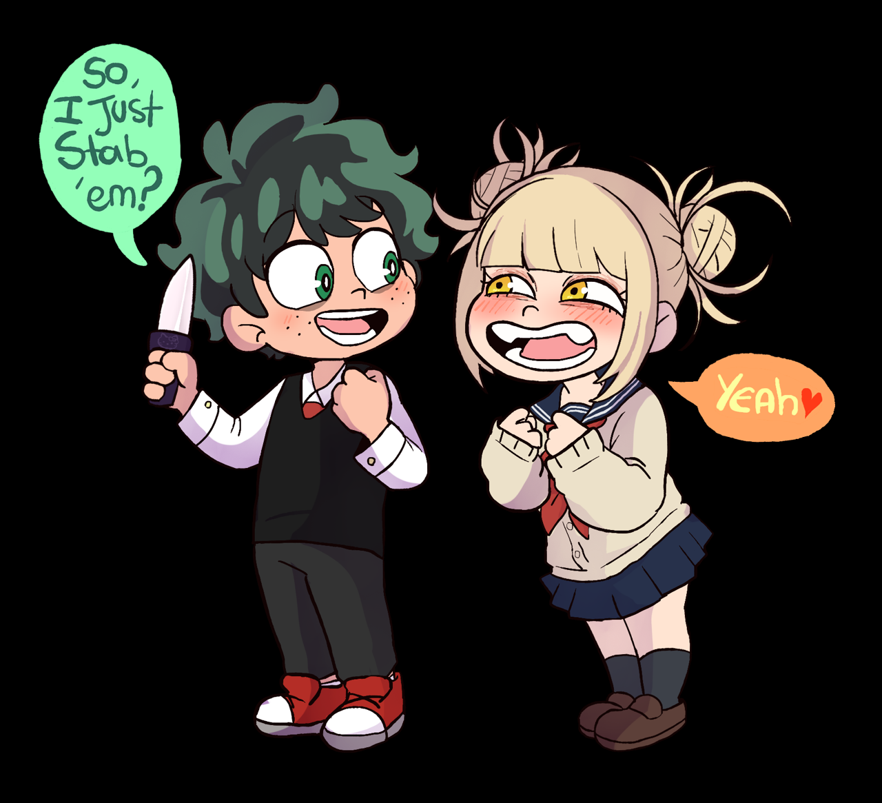 Toga and deku wallpapers