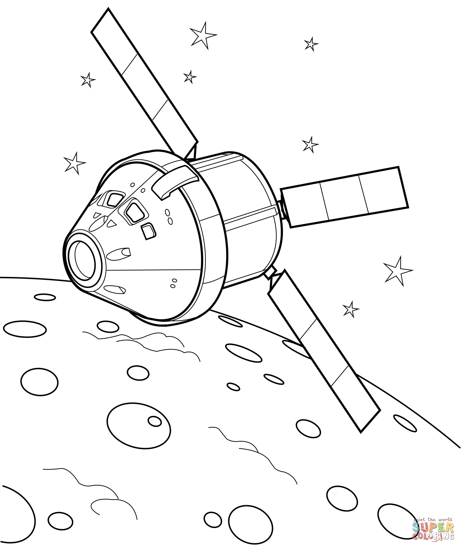 Orion spacecraft coloring page free printable coloring pages