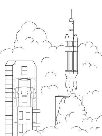 Delta heavy rocket launches orion into space coloring page free printable coloring pages space coloring pages coloring pages free printable coloring pages