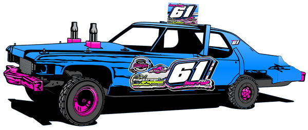 Engstrom graphics demolition derby custom number signs