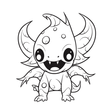 Demogorgon coloring page png transparent images free download vector files