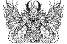 Coloring page forest guardian demon a demon lurki xsqadha