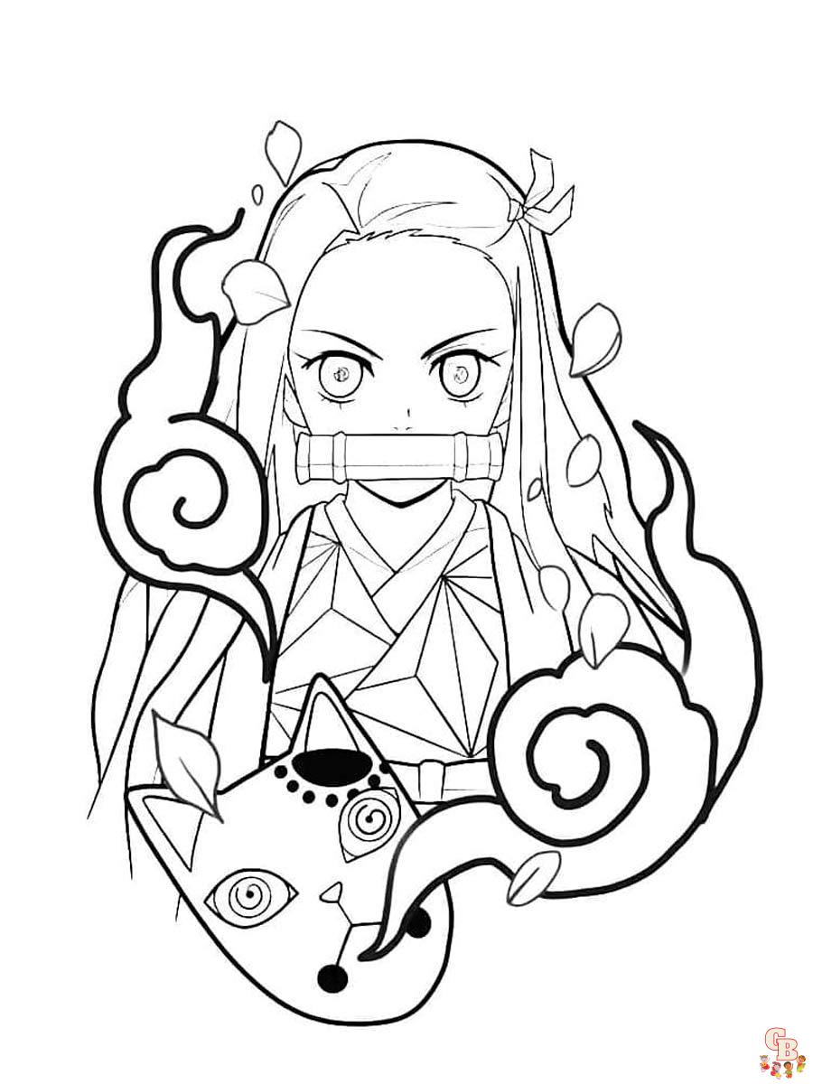 Demon slayer coloring pages printable free and easy