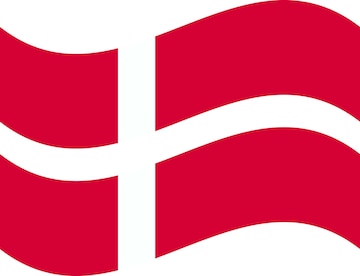Premium vector national flag of denmark with correct proportions and color scheme
