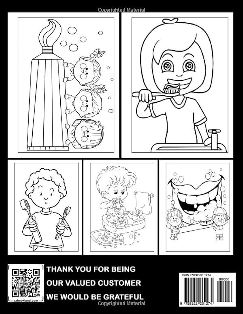 Brush teeth for kids coloring book brushing your teeth coloring pages for childrens motivational book making dentist visits and kids mouth hygiene more funny whitehead alec books