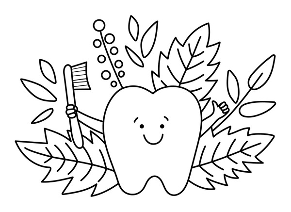 Dental coloring pages royalty