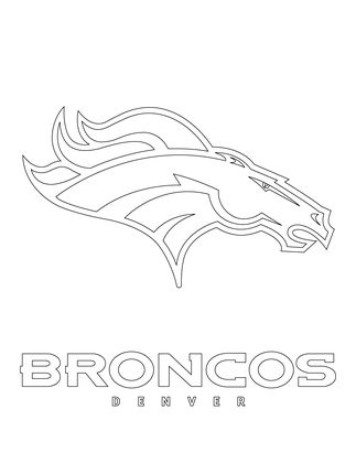 Denver broncos logo coloring page supercoloring denver broncos logo broncos logo denver broncos