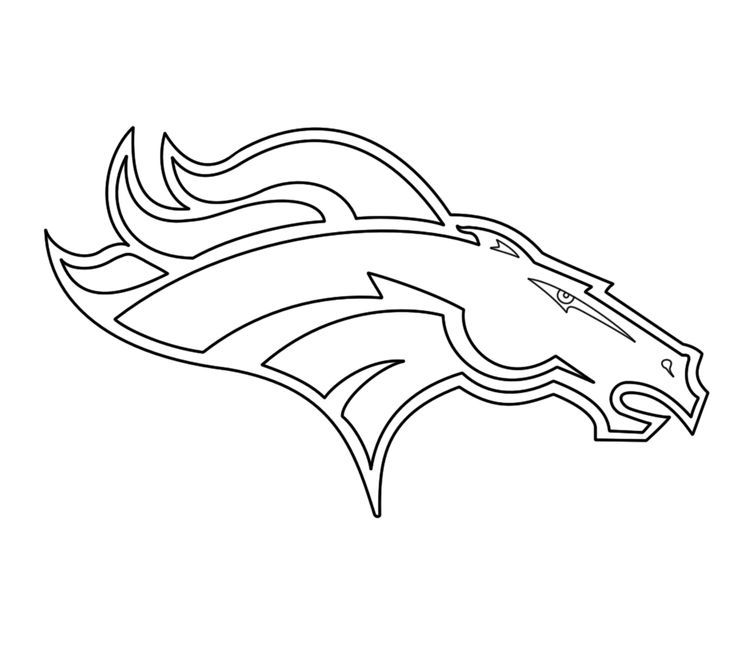 Denverbroncoslogocoloring denver broncos logo denver broncos broncos logo