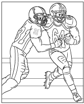 Print denver broncos crest coloring page