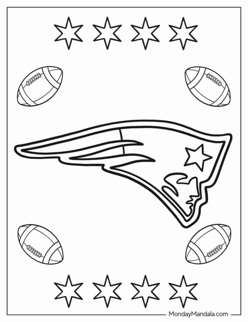 Football coloring pages free pdf printables