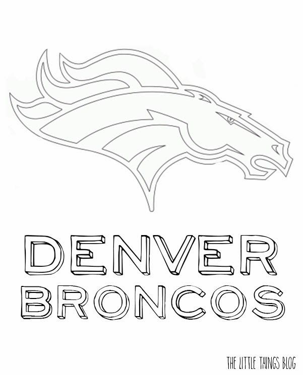 Broncos football coloring pages broncos logo football coloring pages denver broncos logo