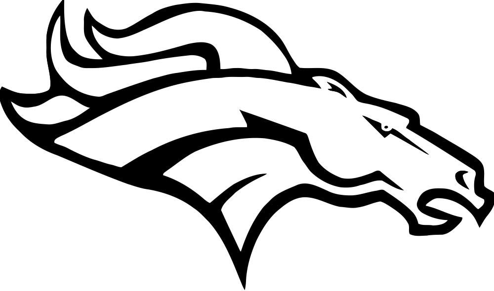 Bronco coloring sheet free printable coloring pages denver broncos logo broncos logo denver broncos