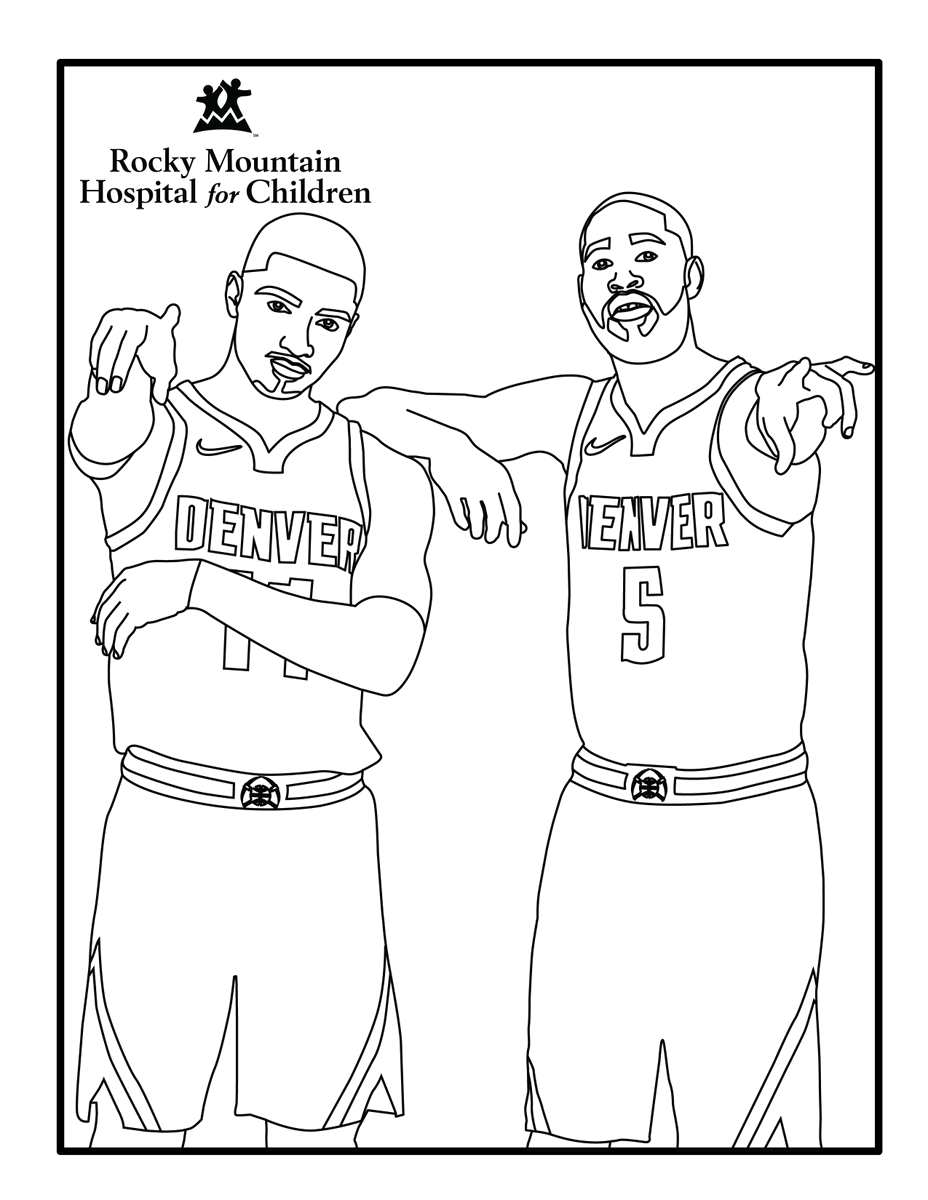 Denver nuggets on x coloring book lets start these saturday games off right milehighbasketball httpstcoizvqfyft x