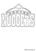 Denver nuggets nba coloring pages