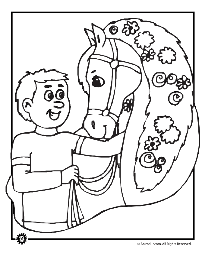 Winning horse coloring page animal jr kentucky derby horse coloring pages kentucky derby party