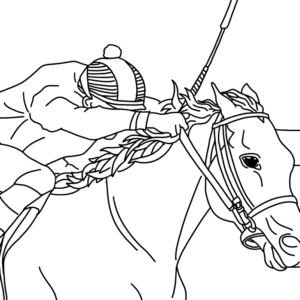 Kentucky derby coloring pages printable for free download