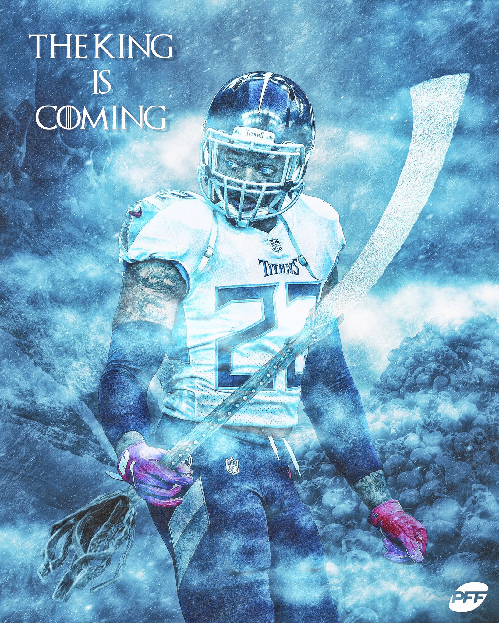 Tennessee Titans Derrick Henry #22 Winter Poster For Fans poster