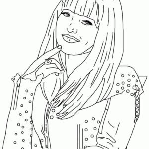 Descendants coloring pages printable for free download