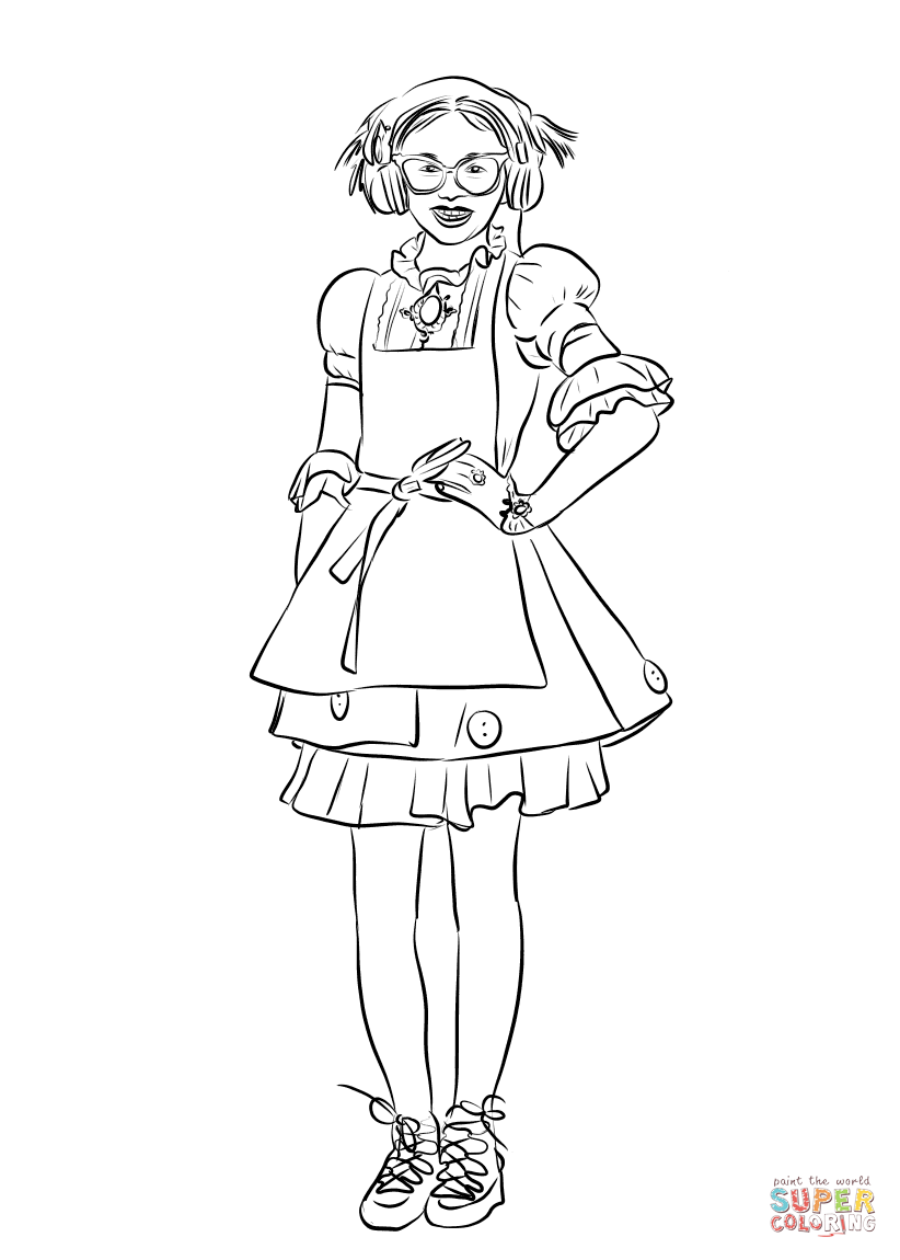 Dizzy from descendants coloring page free printable coloring pages