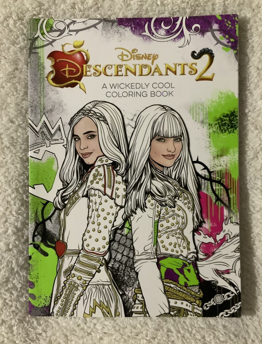 Disney descendants a wickedly cool coloring book