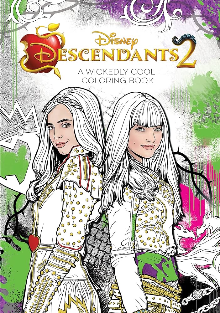 Descendants a wickedly cool coloring book art of coloring disney books books