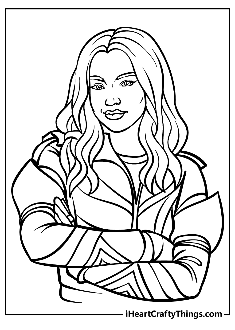 Descendants coloring pages free printables