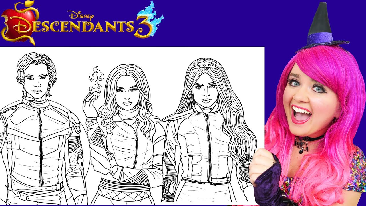 Coloring descendants al evie carlos