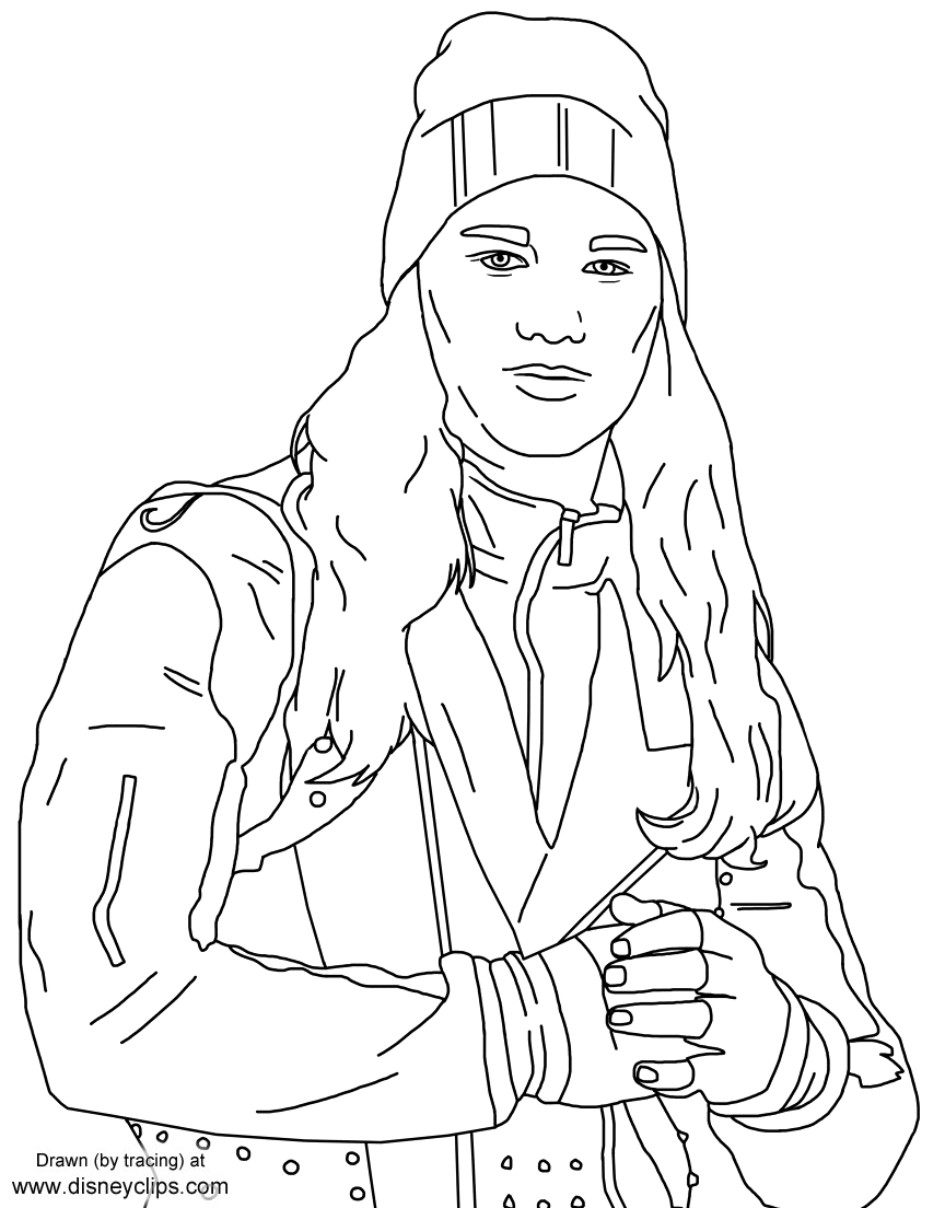 Disneys descendants printable coloring pages