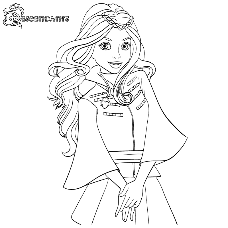 Descendants coloring pages