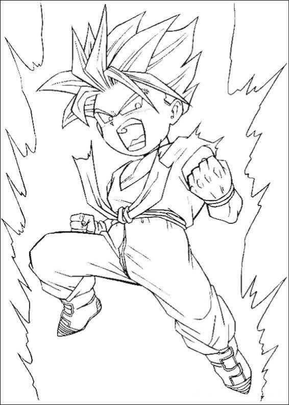 Se prepare para a batalha dragon ball z para colorir e imprimir