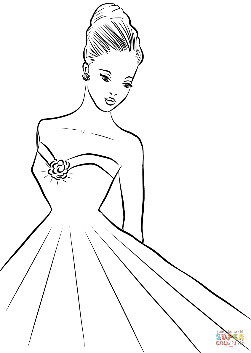 Desenho de mulher dos anos para colorir desenhos para colorir e imprimir gratis