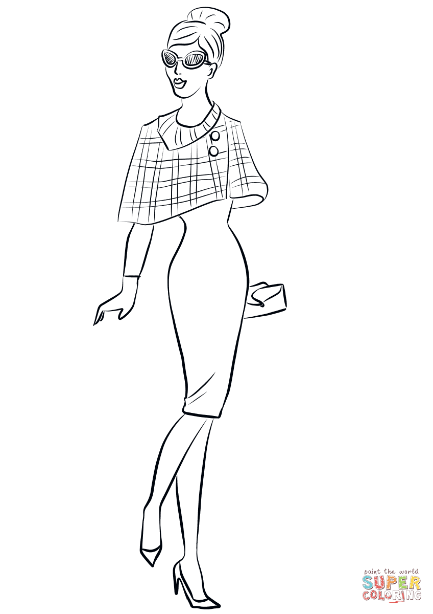 S woman coloring page free printable coloring pages