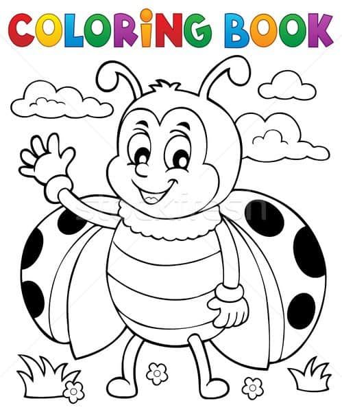 Desenhos de joaninha para colorir e imprimir grãtis livro de colorir joaninha desenho colorir