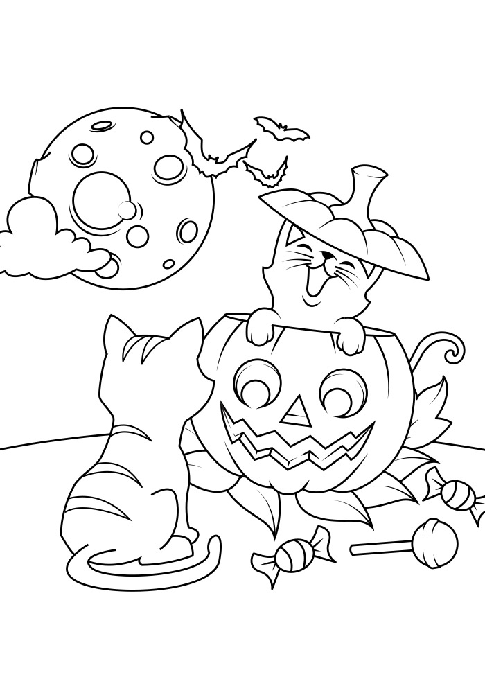 Desenhos de halloween para colorir