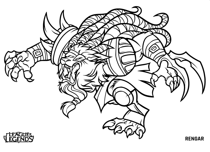 League of legends coloring pages