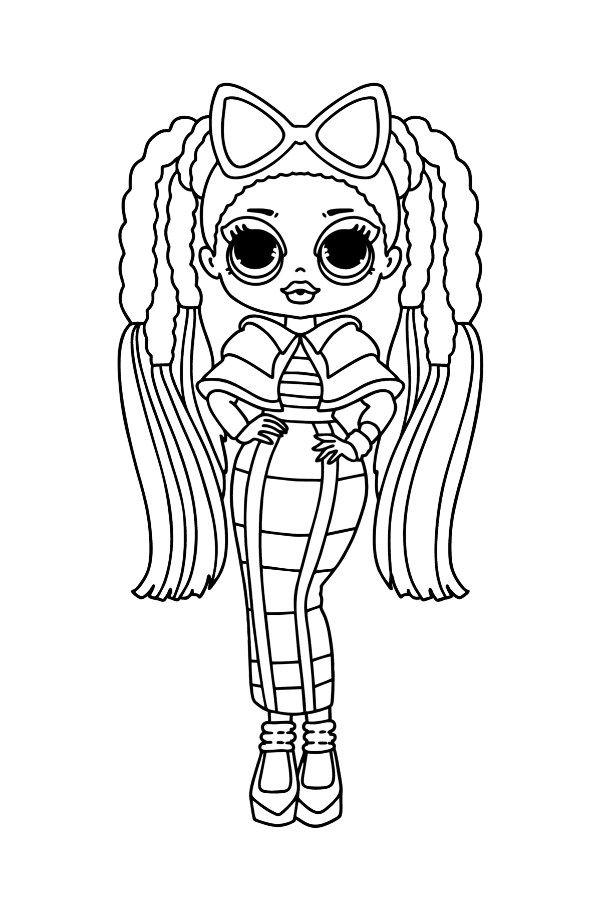 Coloring page lol omg dazzle lights â online and print for free